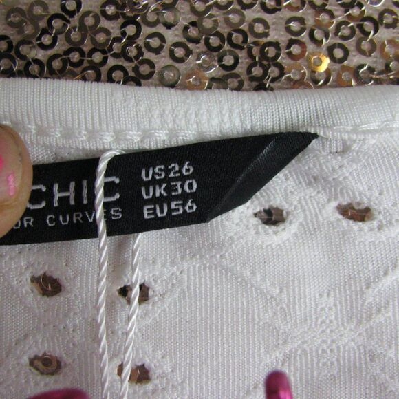 NWT BloomChic white crochet dress 26/5X - Picture 6 of 10